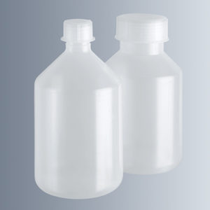 reagent bottles , plastic , autoclavable , with screw cap ( marienfeld / ألماني )