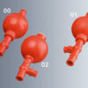 safety pipette fillers , made of red rubber ( marienfeld / ألماني )
