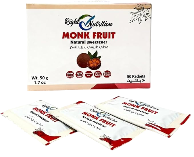 monkfruit sweetener 50 sachets monkfruit sweetener 50 sachets