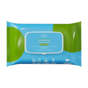 Home skin clinic acne prone skin facial wipes ( 25 wipes per pack)