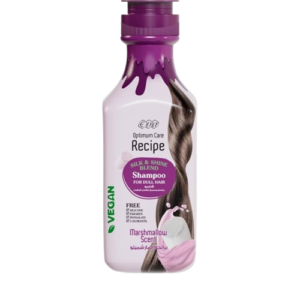 Home optimum care recipe silk & shine blend shampoo marshmallow scent 350 ml