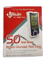 u right blood glucose test strips 50 strips